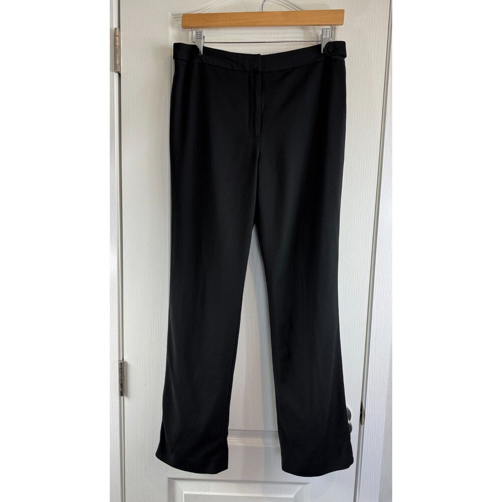 Ann Taylor Women's Black Dress Pants Wool Rayon Blend Lined Size 8